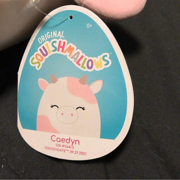New with Tags Caedyn Cow Squishmallow - Picture 2 of 4